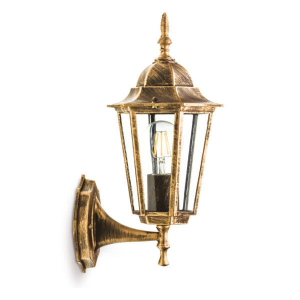 Kinkiet zewnętrzny złoto-przezroczysty LO 4101 1xE27x50W IP54 Kobi 898956