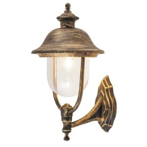 Kinkiet zewnętrzny złoty antyczny New York 1xE27x100W IP44 Rabalux 961311 Kinkiet zewnętrzny złoty antyczny New York 1xE27x100W IP44 Rabalux 961311