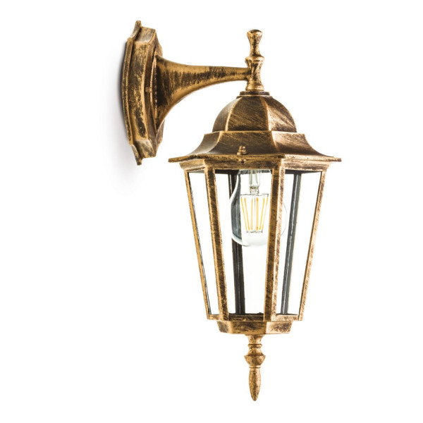 Kinkiet zewnętrzny złoty LO 4102 1xE27x50W IP54 Kobi 894801