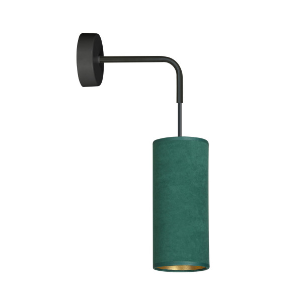 Kinkiet zielono-czarny BENTE 1xE27x15W wym:100x10x10cm IP20 Emibig 275764