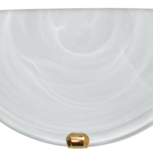 Kinkiet złoto-biały DUNA 1xE27x40W wym:15x30x9cm IP20 Candellux 872340 Kinkiet złoto-biały DUNA 1xE27x40W wym:15x30x9cm IP20 Candellux 872340