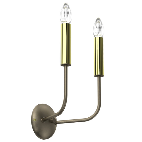 Kinkiet złoty Akasya 2xE14x15W wym:32x20x14cm IP20 Luminex 835521