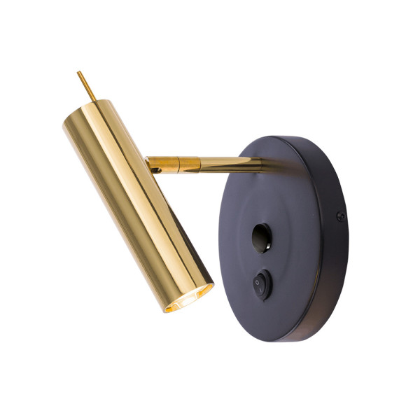 Kinkiet złoty AMOS 1xGU10x4W wym:21,5x15x18cm IP20 Amplex 835211