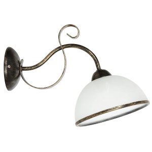Kinkiet złoty Antica 1xE27x15W wym:26x19x33cm IP20 Luminex 823997 Kinkiet złoty Antica 1xE27x15W wym:26x19x33cm IP20 Luminex 823997