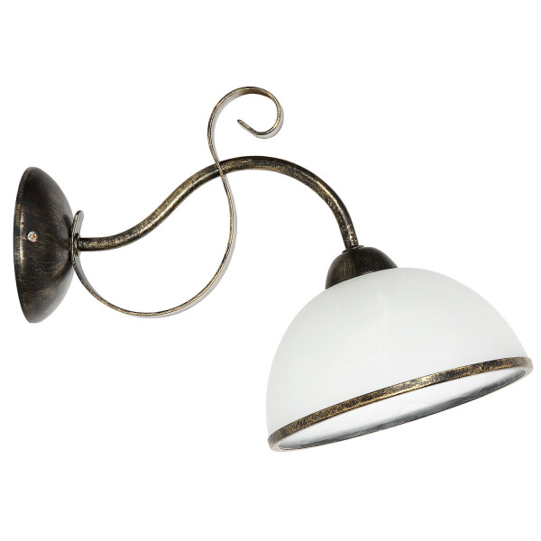 Kinkiet złoty Antica 1xE27x15W wym:26x19x33cm IP20 Luminex 823997