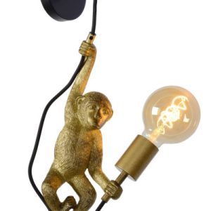 Kinkiet złoty EXTRAVAGANZA CHIMP 1xE27x40W wym:48,5×17,6x14cm IP20 Lucide 833535