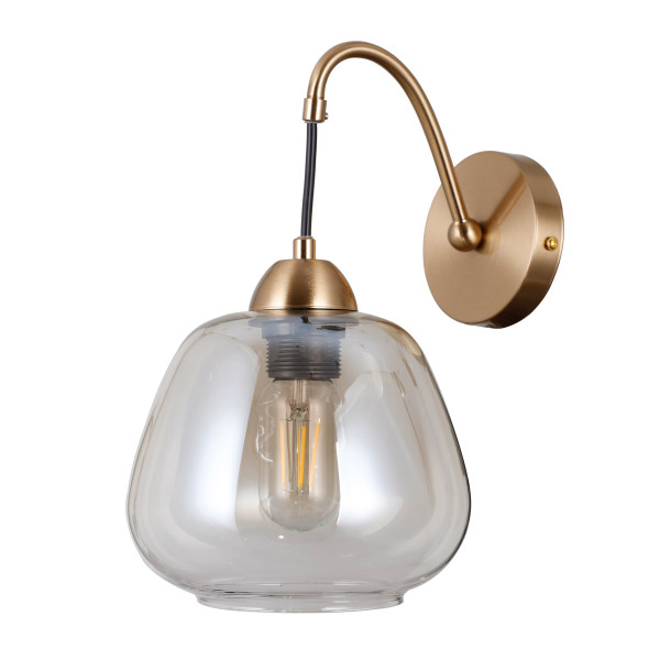Kinkiet złoty FELIS 1xE27x40W wym:30x22,6x18cm IP20 Italux 834695