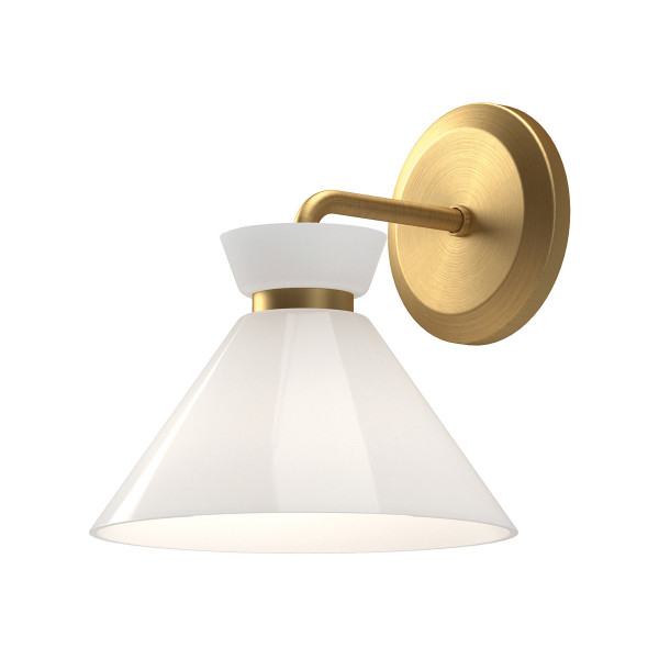 Kinkiet złoty HALSTON 1xE14x40W wym:22,2x20,3x21,8cm IP20 Alora Mood 834806