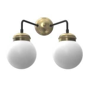 Kinkiet złoty Hydro 1xE14x15W wym:30x36x26cm IP20 Luminex 823169