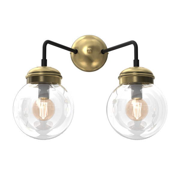 Kinkiet złoty Hydro 2xE14x15W wym:30x36x26cm IP20 Luminex 823126