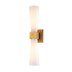 Kinkiet złoty KRISTY 2xG9x4W wym:66×15,2×15,2cm IP44 Elstead 844126