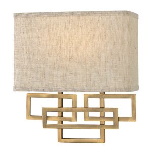 Kinkiet złoty Lanza 2xE14x40W wym:28,9×25,4×10,2cm IP20 Hinkley 834788