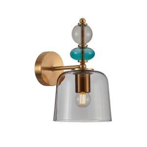 Kinkiet złoty NAMOS 1xE27x40W wym:28,5x16x21,5cm IP20 Italux 834967 Kinkiet złoty NAMOS 1xE27x40W wym:28,5x16x21,5cm IP20 Italux 834967