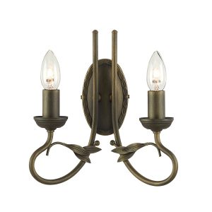 Kinkiet złoty Olivia 2xE14x60W wym:27,5x25x12,5cm IP20 Elstead 832472 Kinkiet złoty Olivia 2xE14x60W wym:27,5x25x12,5cm IP20 Elstead 832472