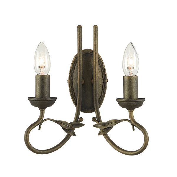Kinkiet złoty Olivia 2xE14x60W wym:27,5x25x12,5cm IP20 Elstead 832472