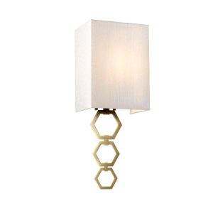 Kinkiet złoty Ria 1xE27x60W wym:47,4x17x12,8cm IP20 Elstead 832293