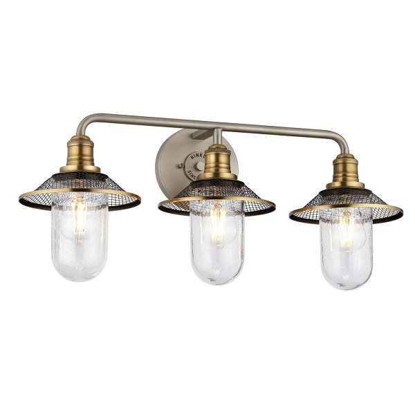 Kinkiet złoty Rigby 3xE27x40W wym:30,4x68,6x22cm IP44 Quintiesse 831864
