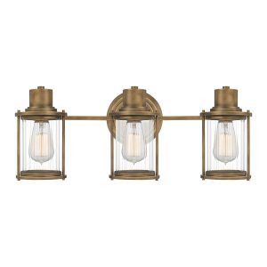 Kinkiet złoty Riggs 3xE27x40W wym:21,8x56x17,9cm IP44 Quoizel 828950