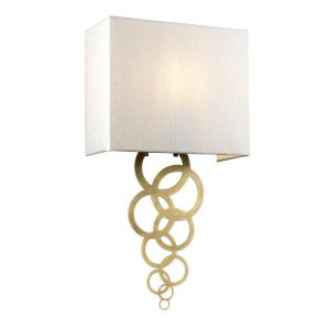 Kinkiet złoty Rosa 1xE27x60W wym:52,1x27x12,8cm IP20 Elstead 832536