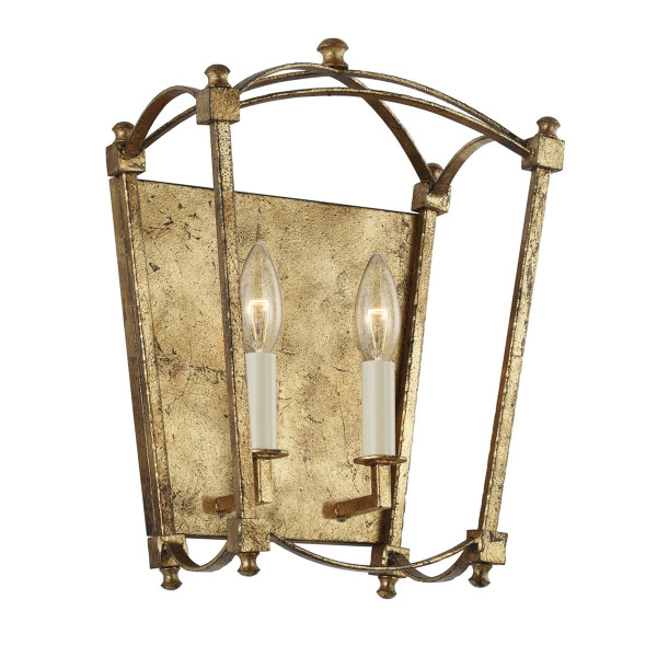 Kinkiet złoty Thayer 2xE14x40W wym:36,1x17,8x17,8cm IP20 Quintiesse 828886