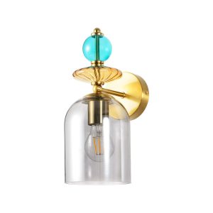 Kinkiet złoty TROPEA 1xE27x15W wym:32,5×17,5×17,5cm IP20 Light Prestige 832256