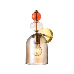 Kinkiet złoty TROPEA 1xE27x15W wym:32,5×17,5×17,5cm IP20 Light Prestige 831890