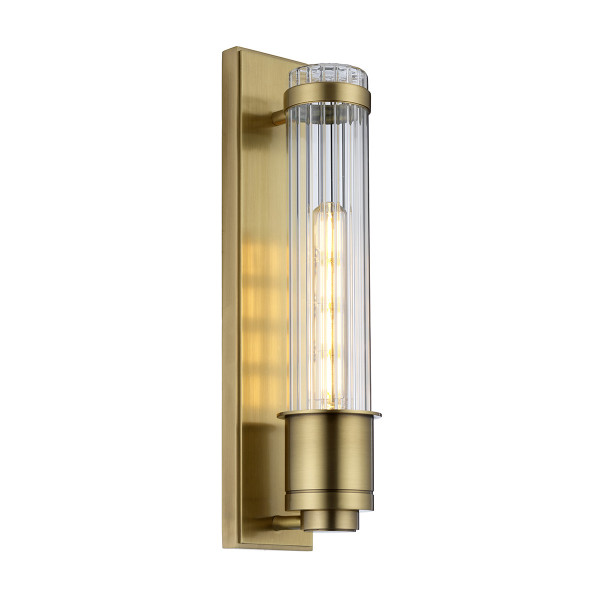 Kinkiet złoty Wellington 1xE27x60W wym:40x8,1x12,1cm IP44 Quintiesse 832155