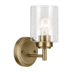 Kinkiet złoty WINSLOW 1xE27x60W wym:23,5×12,1×16,5cm IP20 Kichler 832383