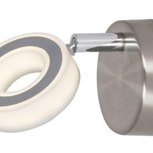 Kinkiet Zora srebrny LED 1×4.5W 400lm wym:12x8x8cm IP20 Rabalux 831913