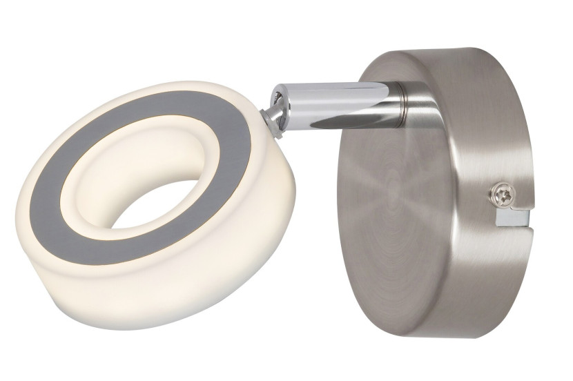 Kinkiet Zora srebrny LED 1x4.5W 400lm wym:12x8x8cm IP20 Rabalux 831913