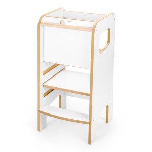 KITCHEN HELPER Extra Safe Stabilny Montessori Pomocnik Kuchenny Biały 1002345