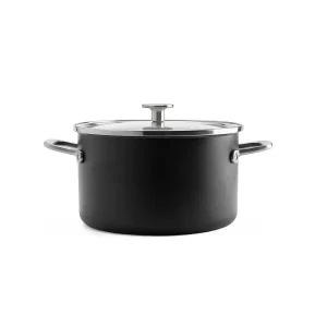 KitchenAid Garnek Steel Core Enamel 20cm 3,7l z pokrywką czarny matowy 989271 KitchenAid Garnek Steel Core Enamel 20cm 3,7l z pokrywką czarny matowy 989271