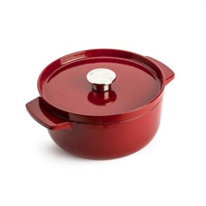 KitchenAid Garnek żeliwny Cast Iron 22cm 3,3l czerwony 989988 KitchenAid Garnek żeliwny Cast Iron 22cm 3,3l czerwony 989988