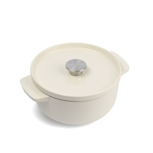 KitchenAid Garnek żeliwny Cast Iron 22cm 3,3l kremowy 989987 KitchenAid Garnek żeliwny Cast Iron 22cm 3,3l kremowy 989987