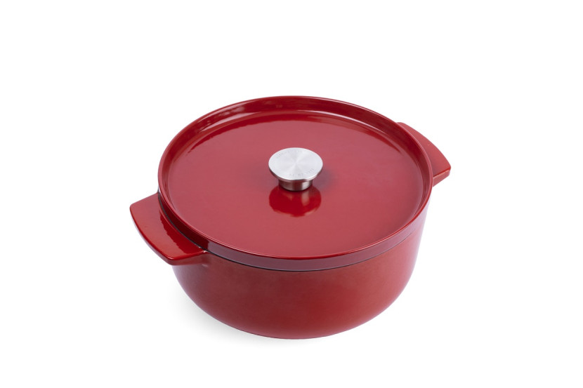 KitchenAid Garnek żeliwny Cast Iron 26cm 5,2l czerwony 989986