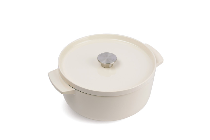 KitchenAid Garnek żeliwny Cast Iron 26cm 5,2l kremowy 989984