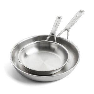 KitchenAid Komplet 2 patelni Multi-Ply 20+28cm stalowe 989251 KitchenAid Komplet 2 patelni Multi-Ply 20+28cm stalowe 989251