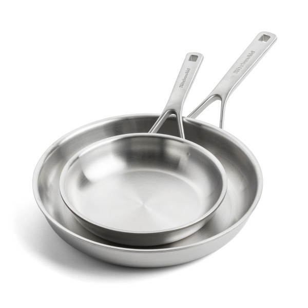 KitchenAid Komplet 2 patelni Multi-Ply 20+28cm stalowe 989251