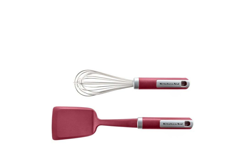 KitchenAid Komplet szpatułka + trzepaczka Maker Essentials czerowny 966093