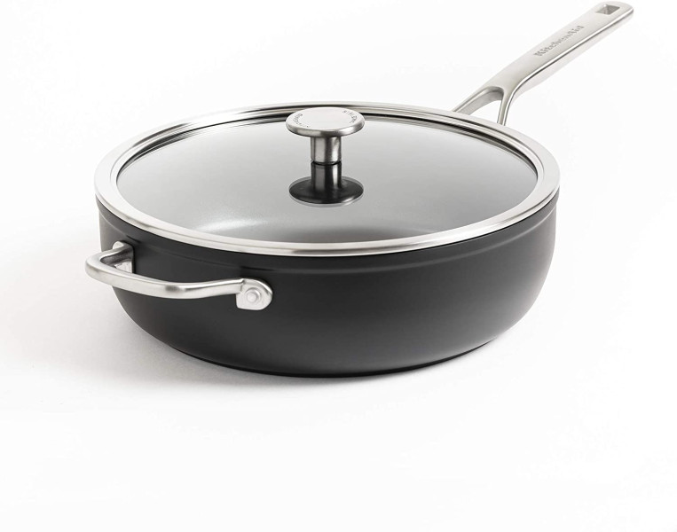 KitchenAid Patelnia Forged Hardened Aluminium 28cm z pokrywką 966146