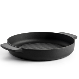 KitchenAid Patelnia grillowa żeliwna 26cm czarna matowa 966147 KitchenAid Patelnia grillowa żeliwna 26cm czarna matowa 966147