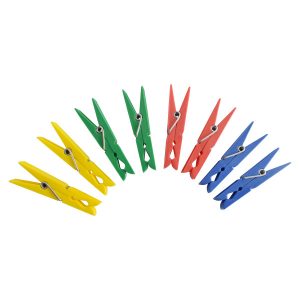 Klamerki spinacze na pranie 20 sztuk wielokolorowe solidne 233884