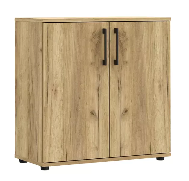 Klasyczna komoda biurowa dąb craft - Riren 229090