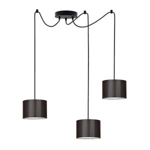 Klasyczna lampa wisząca WAIKIKI W3 Czarny – Brązowy 879925 Klasyczna lampa wisząca WAIKIKI W3 Czarny – Brązowy 879925