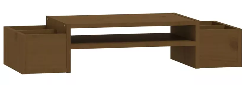 Klasyczna podstawka pod monitor miodowy brąz - Xyvon 648691
