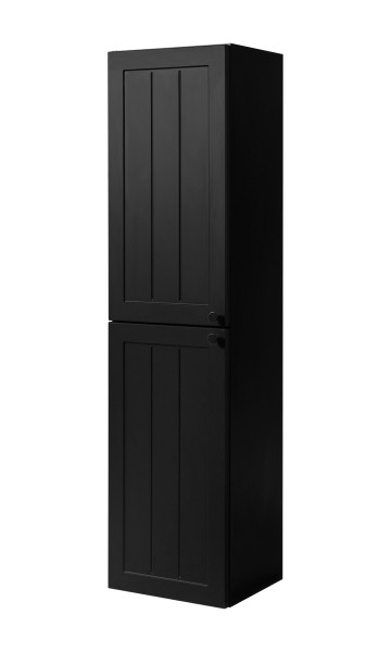 Klasyczna szafka łazienkowa, czarna, 35 x 136 x 27 cm, uchwyt czarny 1059962