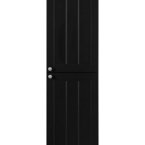Klasyczna szafka łazienkowa, czarna, 35 x 136 x 27 cm, uchwyt srebrny 1059976 Klasyczna szafka łazienkowa, czarna, 35 x 136 x 27 cm, uchwyt srebrny 1059976