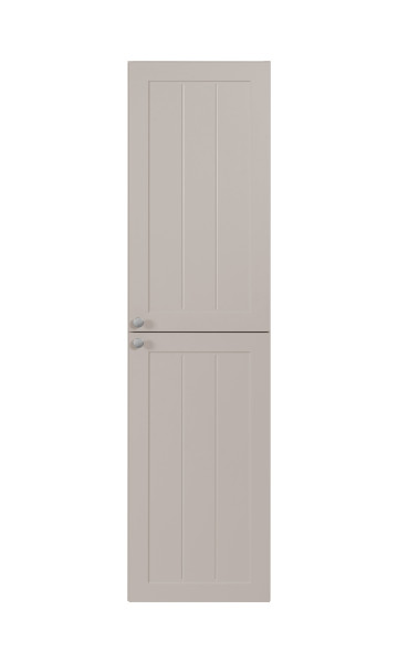 Klasyczna szafka łazienkowa z kaszmiru 35 x 136 x 27 cm, uchwyt srebrny 1059956
