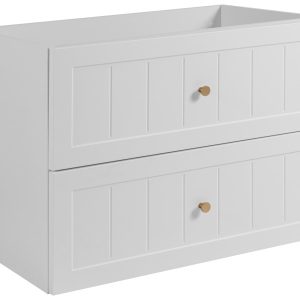 Klasyczna szafka pod umywalkę w kolorze białym, 80 x 57 x 46 cm 1060178 Klasyczna szafka pod umywalkę w kolorze białym, 80 x 57 x 46 cm 1060178