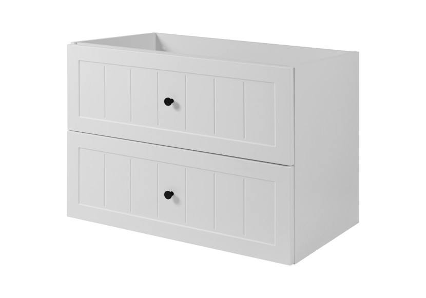 Klasyczna szafka pod umywalkę w kolorze białym, 80 x 57 x 46 cm 1060029